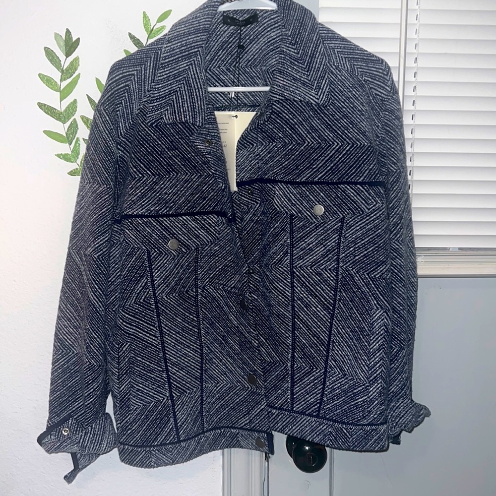 Ivko-Herba Motif Jacket / 030-Stone Blue / Sz XL